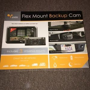 Yada Flex Mount Backup Cam Rear View Camera And LCD 5” Screen